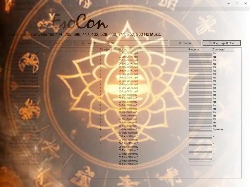 Bulk Convert to 285 Hz