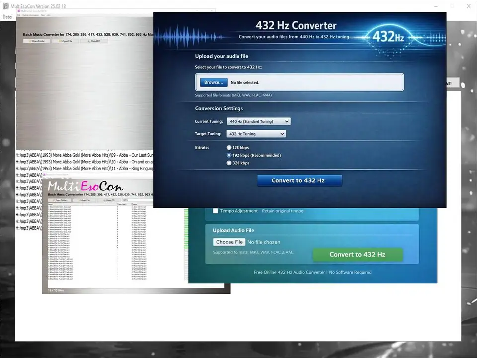 Bulk Convert to 852Hz