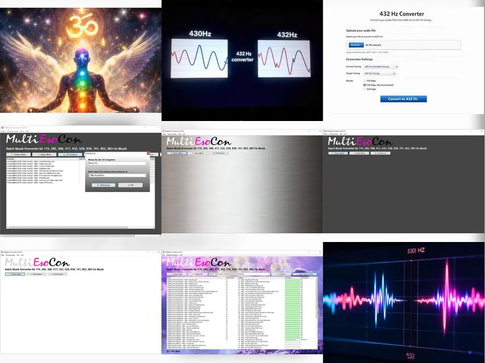 Music Tuned to 432 Hz Converter