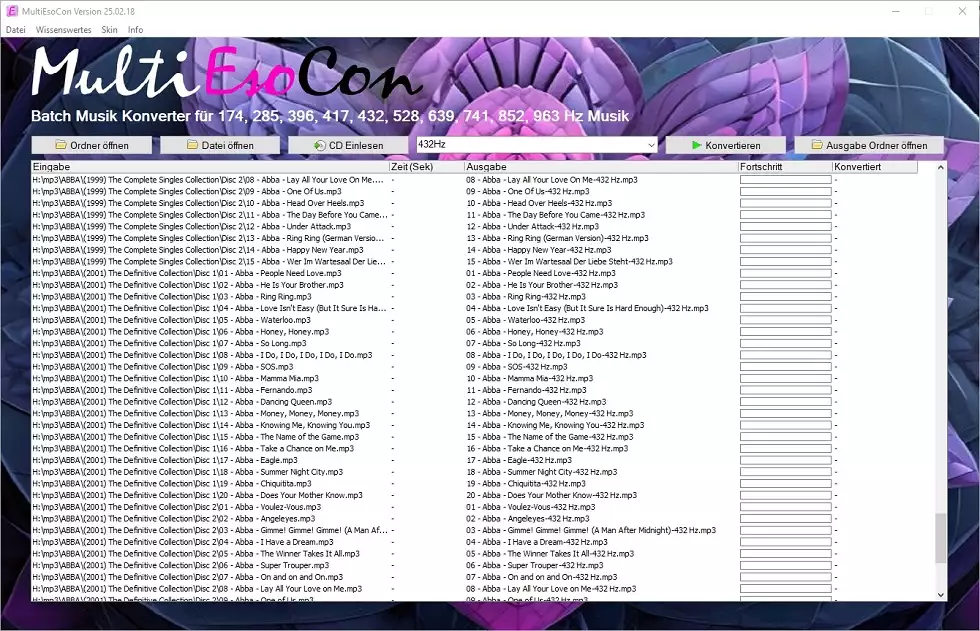 432 Hz Music Converter