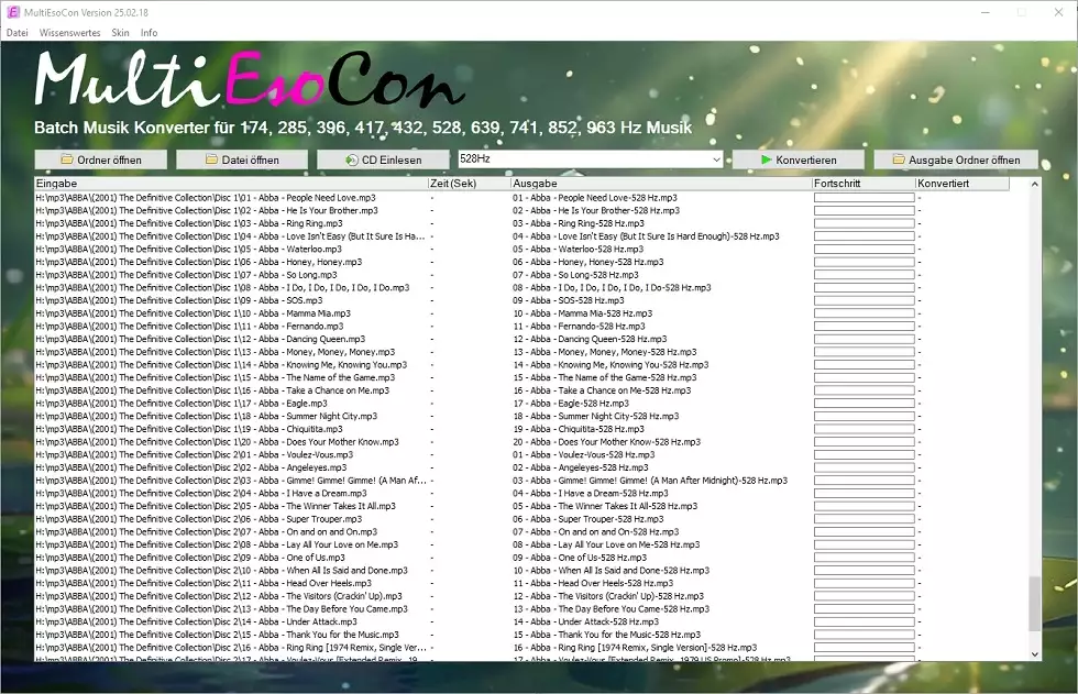 528 Hz Music Converter