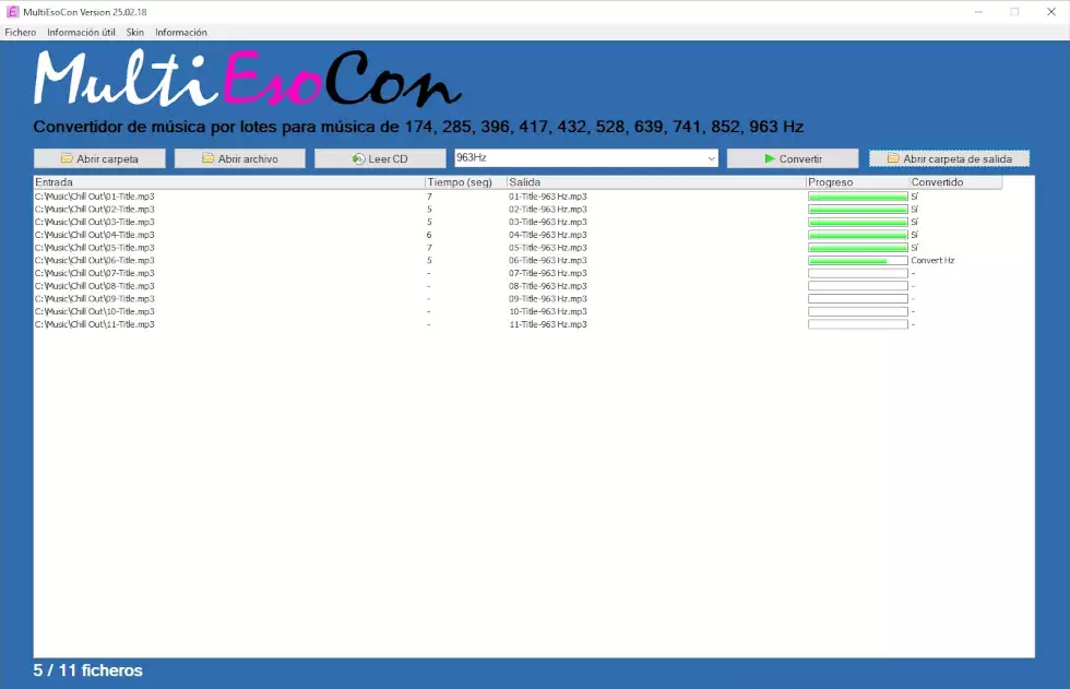 Convertidor de 963 Hz