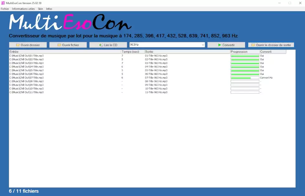 Convertisseur 963 Hz