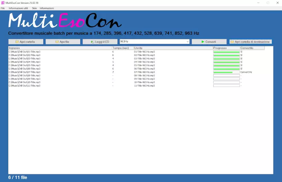 Convertitore a 963 Hz