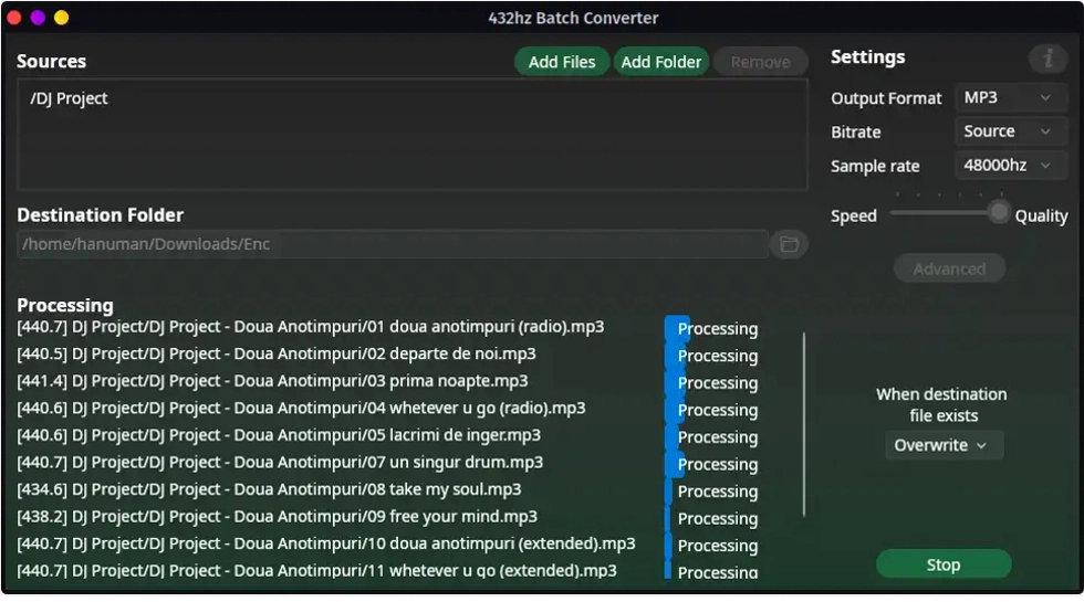 432Hz Batch Converter 432Hz Batch Converter