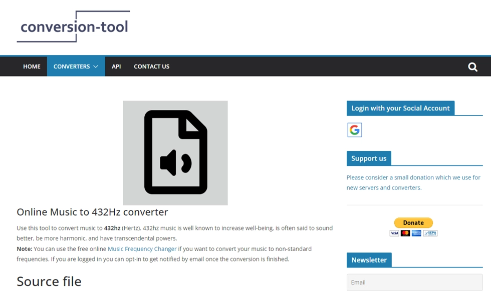 Conversion-Tool.com 432Hz Music Converter Conversion-Tool.com 432Hz Music Converter